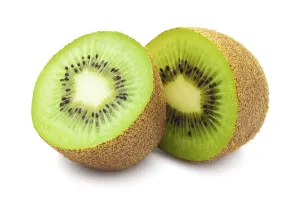 Fresh juicy kiwi isolated on white background