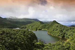 Category Mountain Landscapes Prints: Freshwater Lake, Morne Trois Pitons National Park