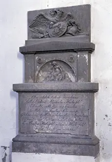 Freyenstein, town church, grave monument of the von Winterfeld family
