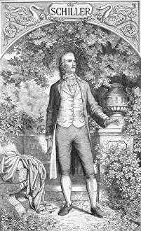 Friedrich Schiller, drawing by E