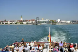 Friedrichshafen on Lake Constance, passenger ship