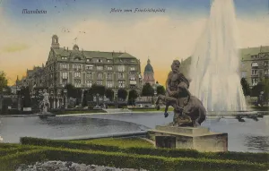 Friedrichsplatz in Mannheim, Baden-Wuerttemberg