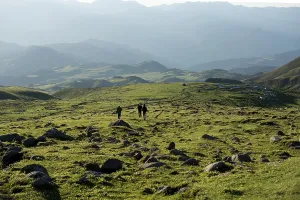 Framed Print : Friends taking an excursion on a mountain Framed Print : Friends taking an excursion on a mountain