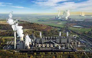 In front Frimmersdorf power plant