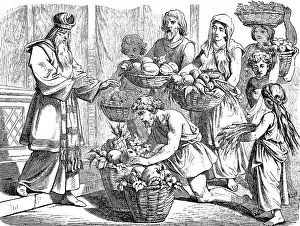Put the fruits of the land in a basket