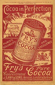Fry's Pure Cocoa, historical English advertisement found in The Idler