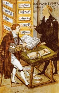 Fuggerkontor, office of Jacob Fugger with his main-accountant Matthaeus Schwarz