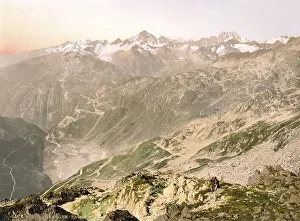 Furka Pass, Panorama, Bernese Oberland