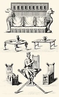 Furniture in Anglo-Saxon England, Great Britain