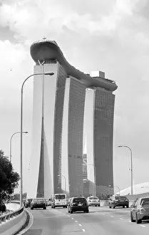 Futuristic Marina Bay Sands Hotel