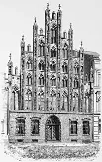 Gabled house in Greifswald, Baltic Sea