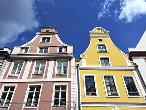 Two gabled houses in the old town centre of Stralsund
