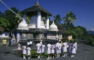 The Gadaladeniya Temple is a Buddhist temple dating from 1344