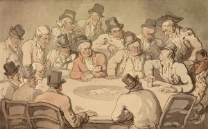 The Gambling Table, Men Gambling