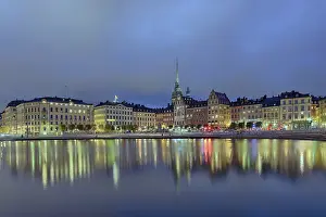 Gamla Stan, illuminated, Stockholm, Sweden, Europe