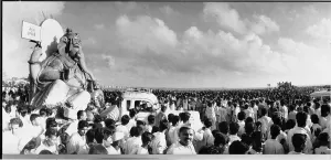 Ganesh Visarjan, Chowpatty, Bombay, Mumbai, Maharashtra, India, Asia, 1962, Asia