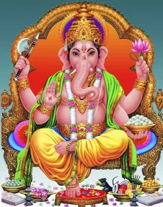Ganesha, also spelled Ganesa or Ganesh