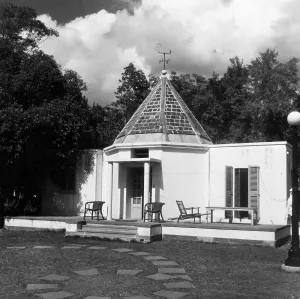The garden house at Birla House, New Delhi, 1948