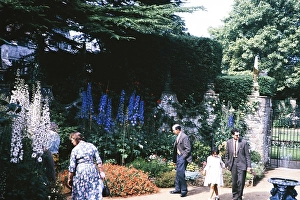 Gardens of Athelhampton House, Dorset, England, UK 1963