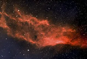 Gas Nebula NGC1499, Californian Nebula in the constellation Perseus