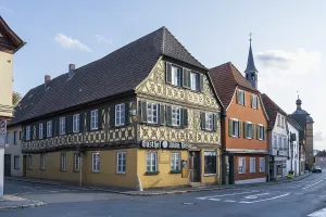 Gasthof Adam Riese, half-timbered building