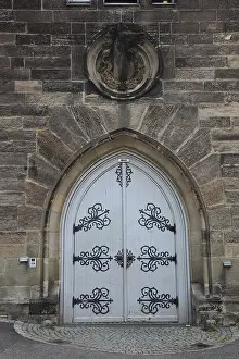 Gate in an old building, the theatre in the riding hall