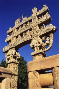Gate of Sanchi Stupa, Madhya Pradesh, India
