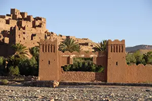 Gate traditional Berber architecture Kasbah Ait Benhaddou Morocco