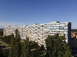 Gdansk. Postwar block building called falowiec