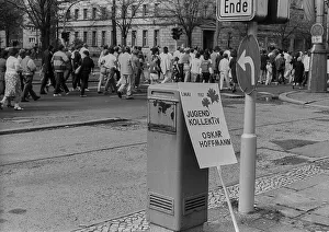 GDR, Berlin, 01. 05. 1987, 1. May rally 1987 on Karl-Marx-Allee