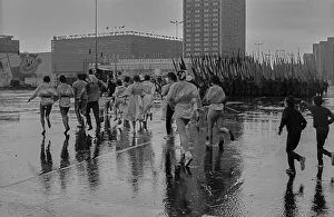 GDR, Berlin, 01. 05. 1987, 1. May rally 1987 on Karl-Marx-Allee