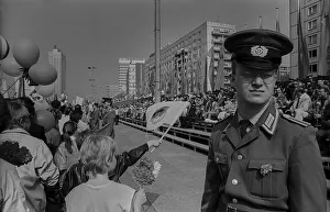 GDR, Berlin, 01.05.1988, 1st May demonstration in Karl-Marx-Allee