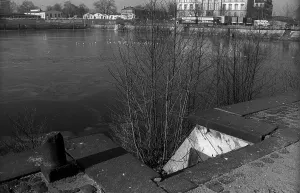 GDR, Berlin, 02. 02. 1990, view towards Invalidenstrasse