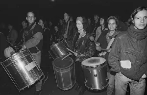 GDR, Berlin, 02. 10. 1990, alternative celebration on the eve of reunification on 02