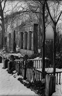 GDR, Berlin, 03.02.10.1987, Jewish cemetery Weissensee
