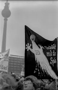GDR, Berlin, 03.11.1989, 1st rally of the newly founded SPD