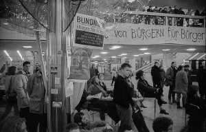 GDR, Berlin, 04.03.1990, demand for cultural use