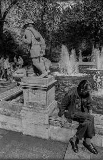 GDR, Berlin, 06. 05. 1989, fairy tale fountain