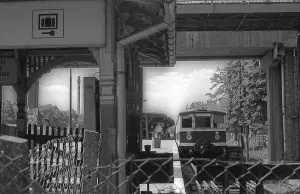 GDR, Berlin, 06. 05. 1990, Strausberg S-Bahn station