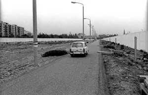GDR, Berlin, 07. 06. 1990, border guards along Gartenstrasse