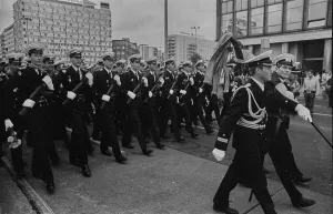 GDR, Berlin, 07. 10. 1988, NVA military parade for the 39th Republic Day