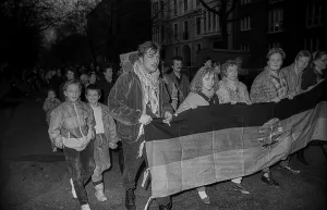 GDR, Berlin, 08.03.1990, Demonstration for International Women's Day on 8 March