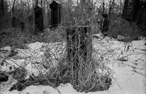 GDR, Berlin, 09.02.1987, Jewish cemetery Weissensee