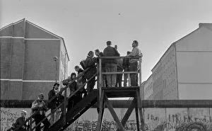 GDR, Berlin, 11.11.1989, observation tower