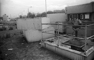GDR, Berlin, 12. 06. 1990, remains of the Wall