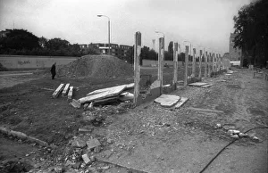 GDR, Berlin, 12 June 1990, remains of the Wall on Bernauer Strasse