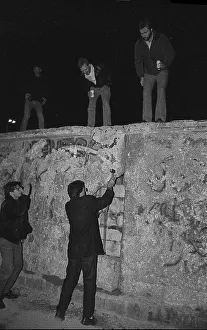GDR, Berlin, 12.02.1990, wall woodpeckers