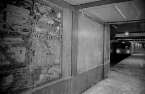 GDR, Berlin, 12.06.1990, underground station Stadion der Weltjugend