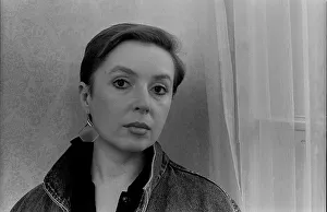 GDR, Berlin, 14.3.1988, Portrait of the actress Simone von Zglinitzki