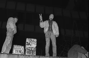 GDR, Berlin, 15. 01. 1990, occupation of the Stasi headquarters in Normannenstrasse